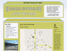 Tablet Screenshot of kamasstorage.com